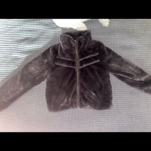 Anthropologie Fuzzy Navy Blue Jacket